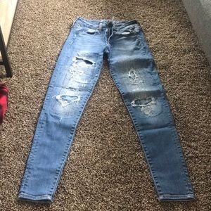 American Eagle Patched Jeans